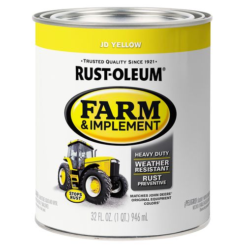 Rust-Oleum Farm & Implement Paint JD Yellow (Quart)