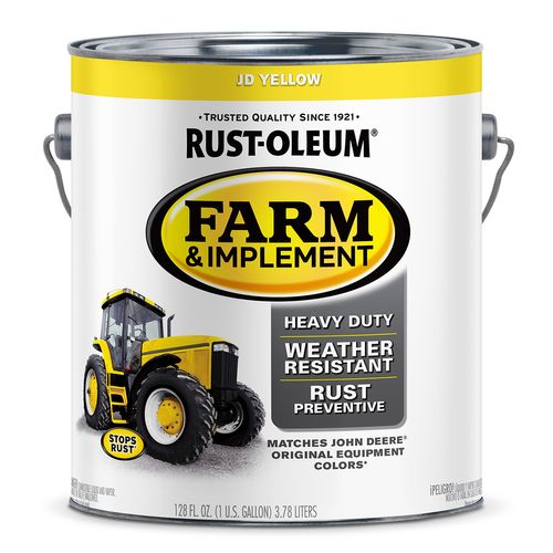 Rust-Oleum Farm & Implement Paint JD Yellow (Gallon)