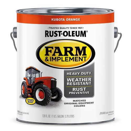 Rust-Oleum Farm & Implement Paint Kubota Orange (Gallon)