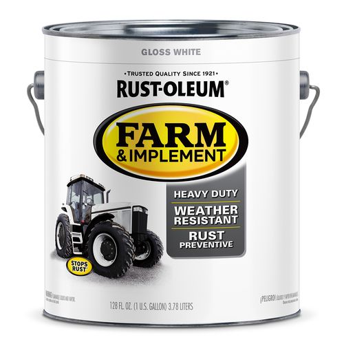 Rust-Oleum Farm & Implement Paint Gloss White (Gallon)