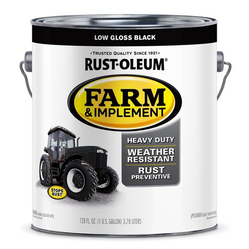 Rust-Oleum Farm & Implement Paint Low Gloss Black (Gallon)