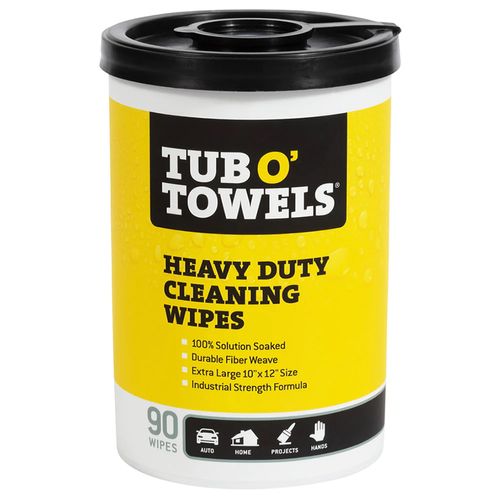 Tub O' Towels Heavy Duty Cleaning Wipes (90 - 10" x 12" Wipes)