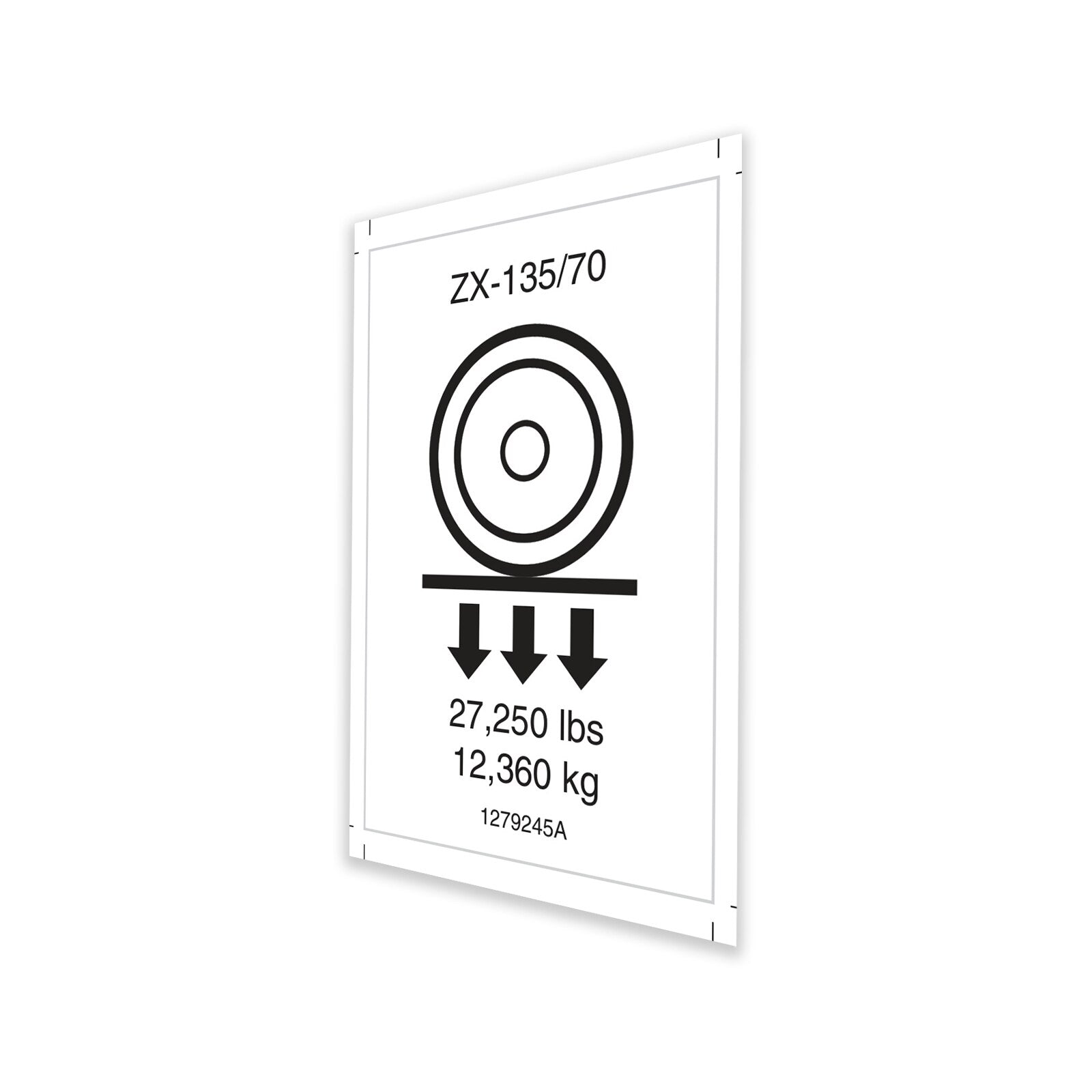Genie Part # 1279245GT – Decal, Wheel Load