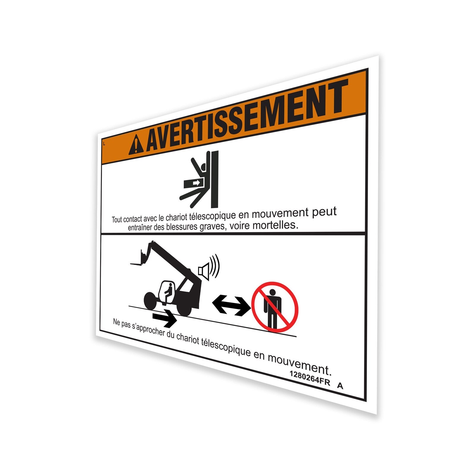 Genie Part # 1280264FRGT – Decal, Crush Hazard