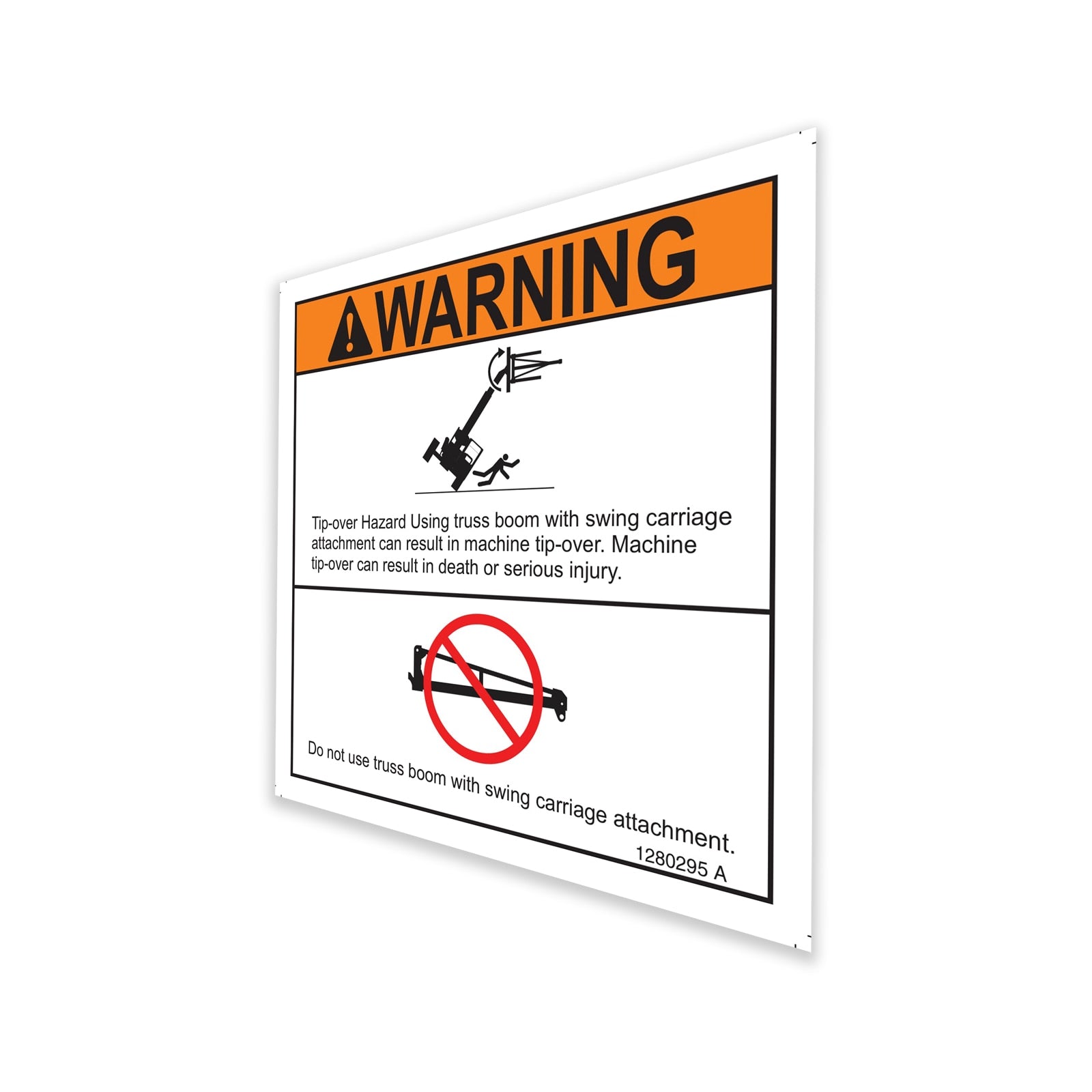 Genie Part # 1280295GT – Decal, Truss Boom Warning