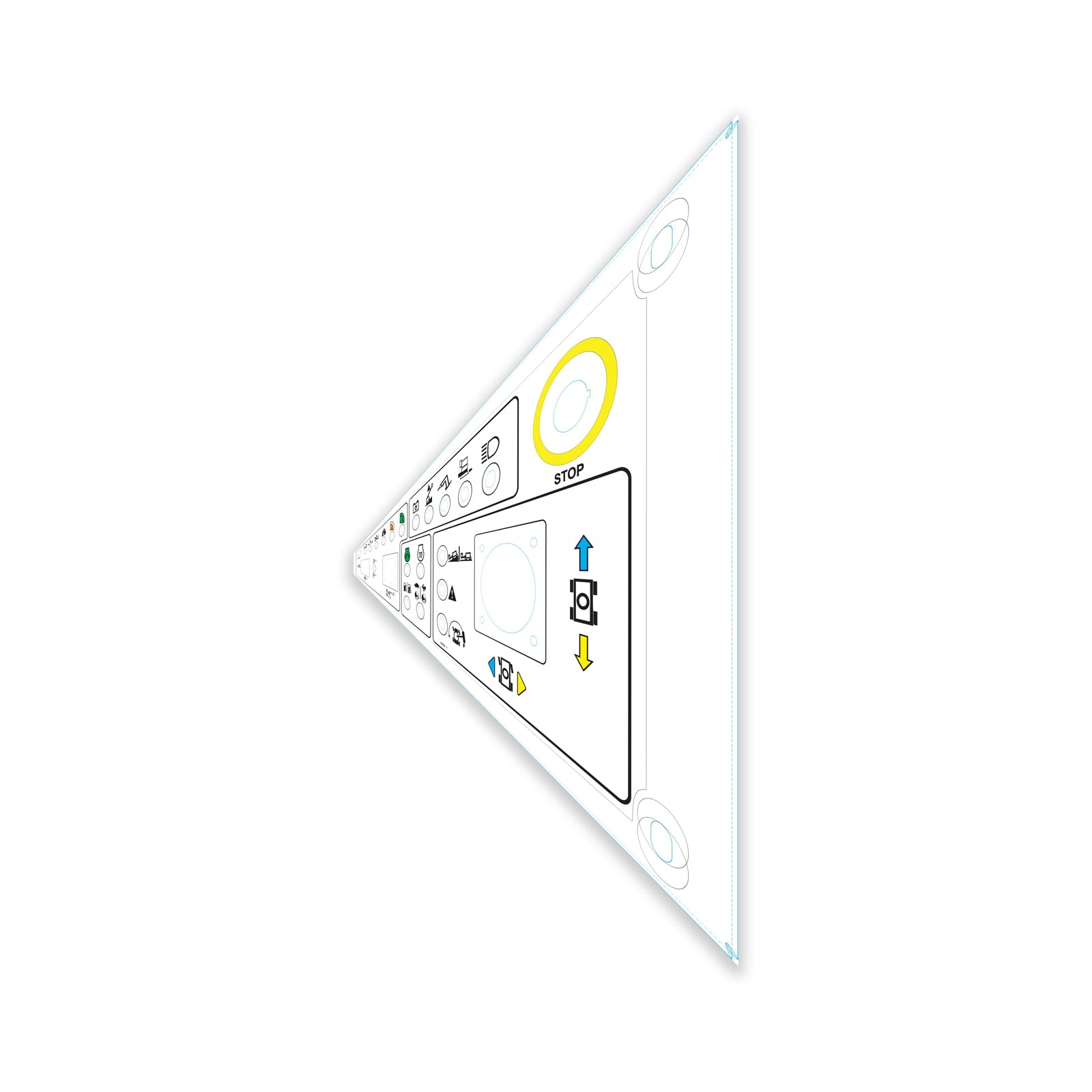 Genie Part # 1290648GT – Decal, Platform Control Panel