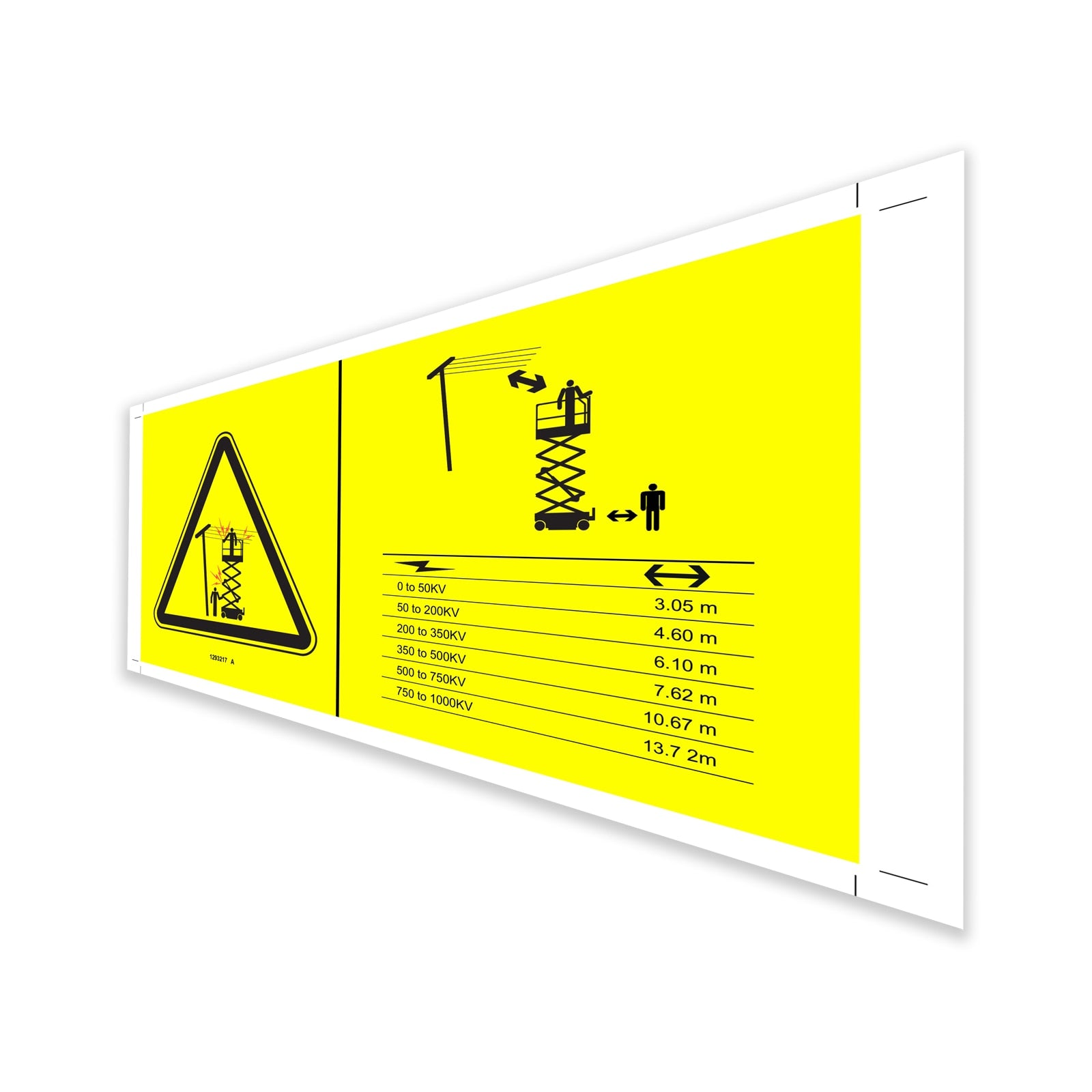 Genie Part # 1293217GT – Decal Symbol Electric Hazard