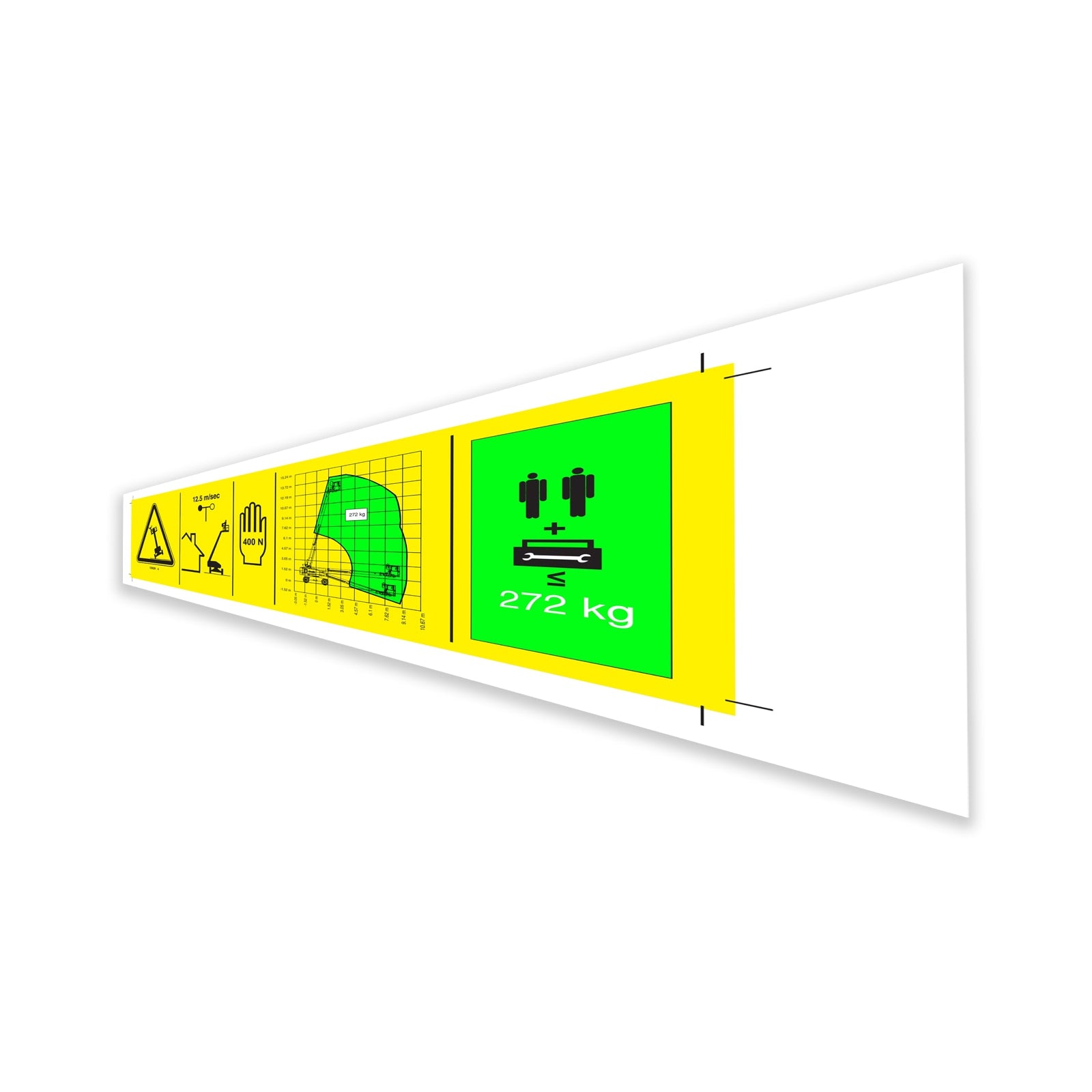 Genie Part # 1296291GT – Decal, Danger, Capacity