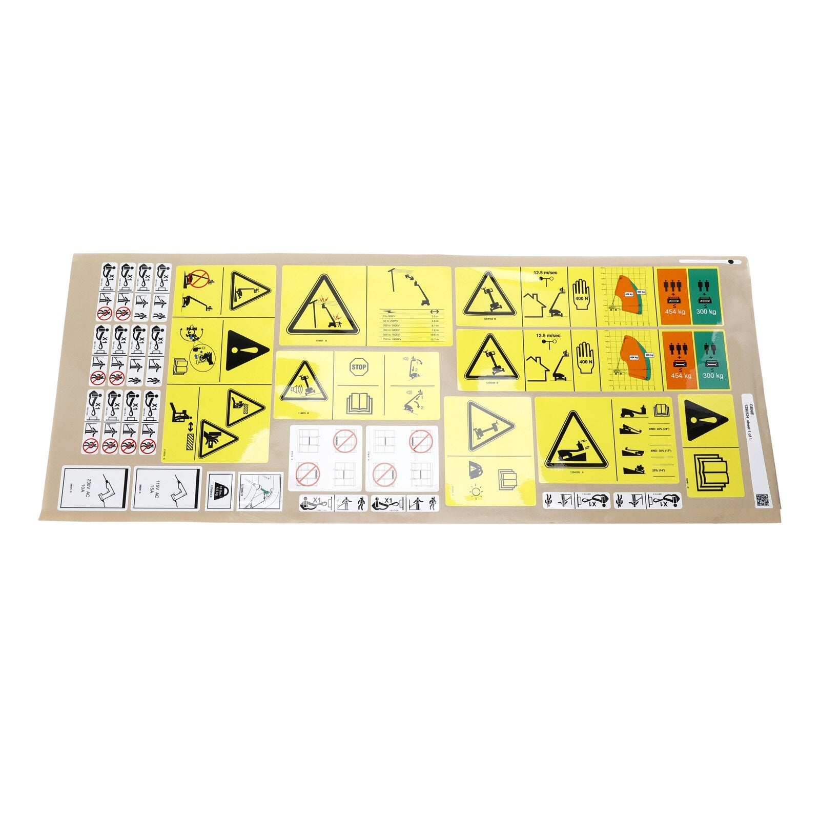 Genie Part # 1296524GT – Decal Kit