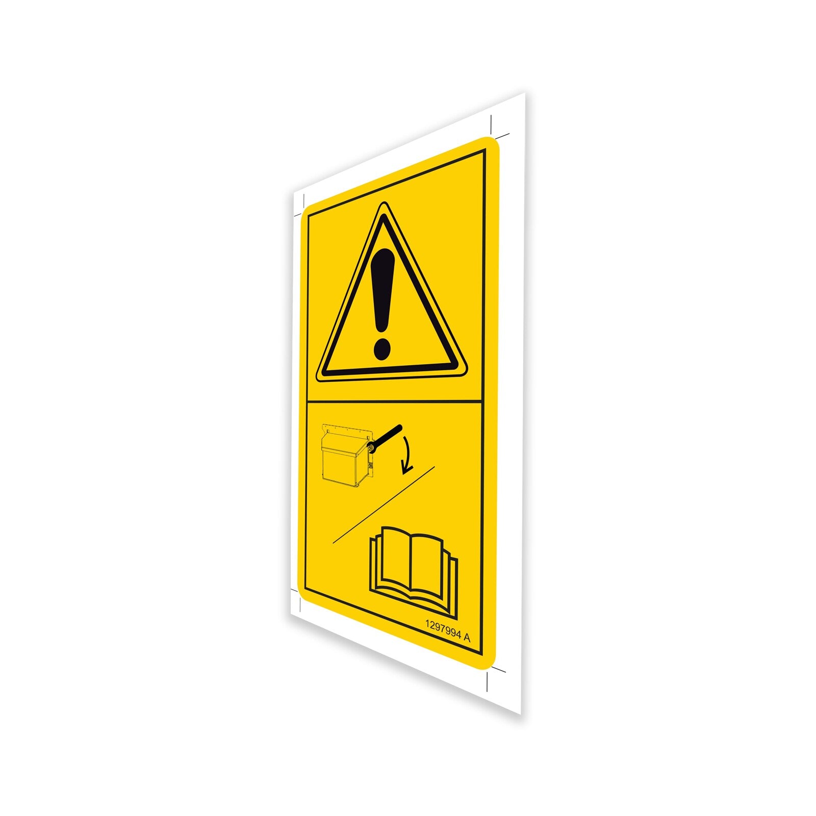 Genie Part # 1297994GT – Decal, Danger Batt Fastening