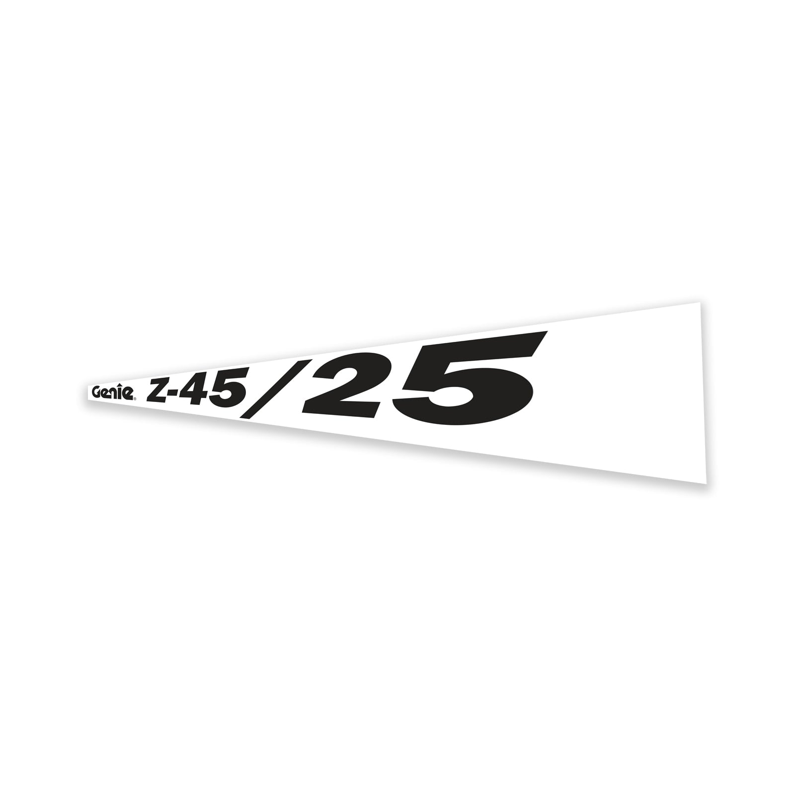 Genie Part # 1299736GT – Decal, Cosmetic, Genie Z-45/25 Black