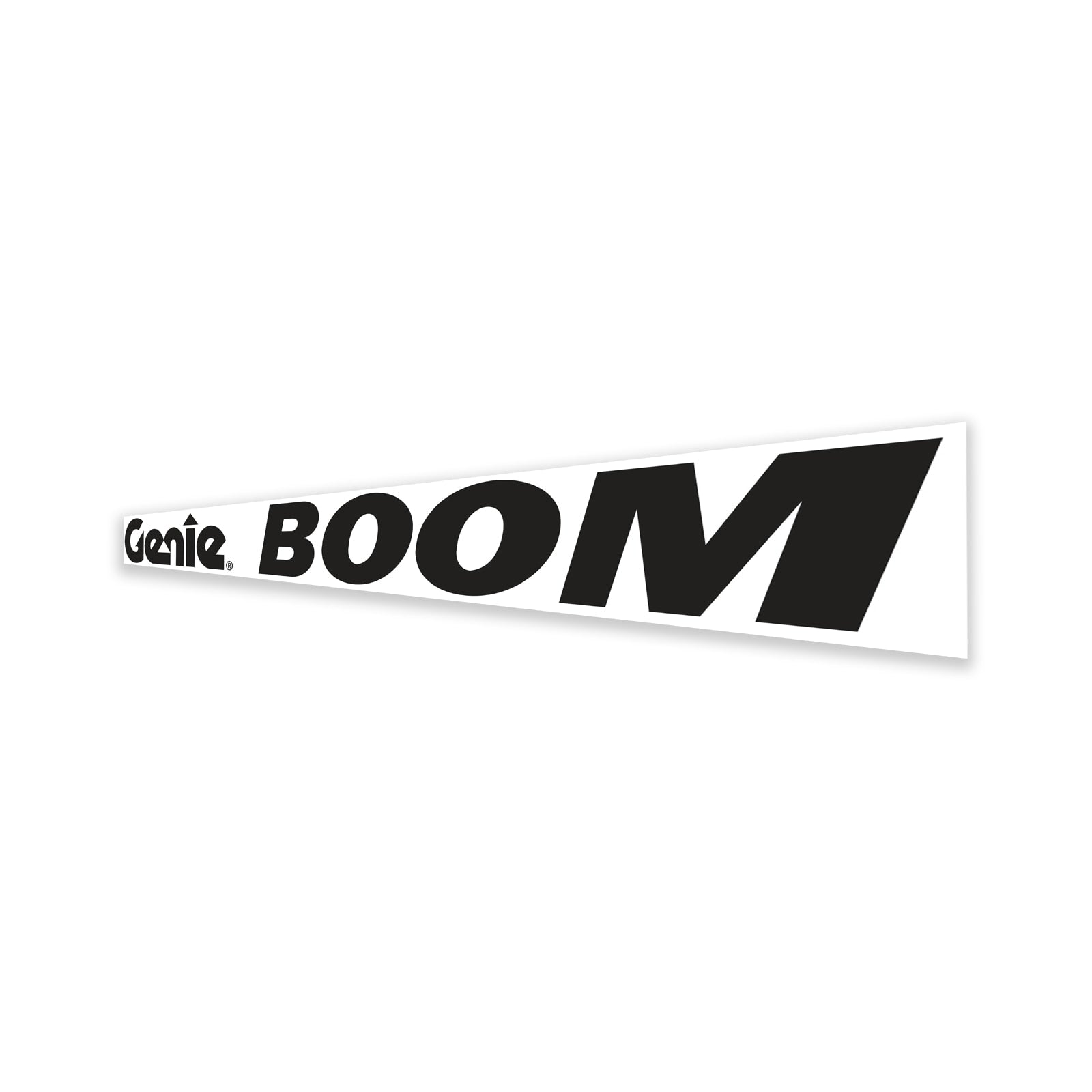 Genie Part # 1299738GT – Decal, Cosmetic, Genie Boom, Horiz Black
