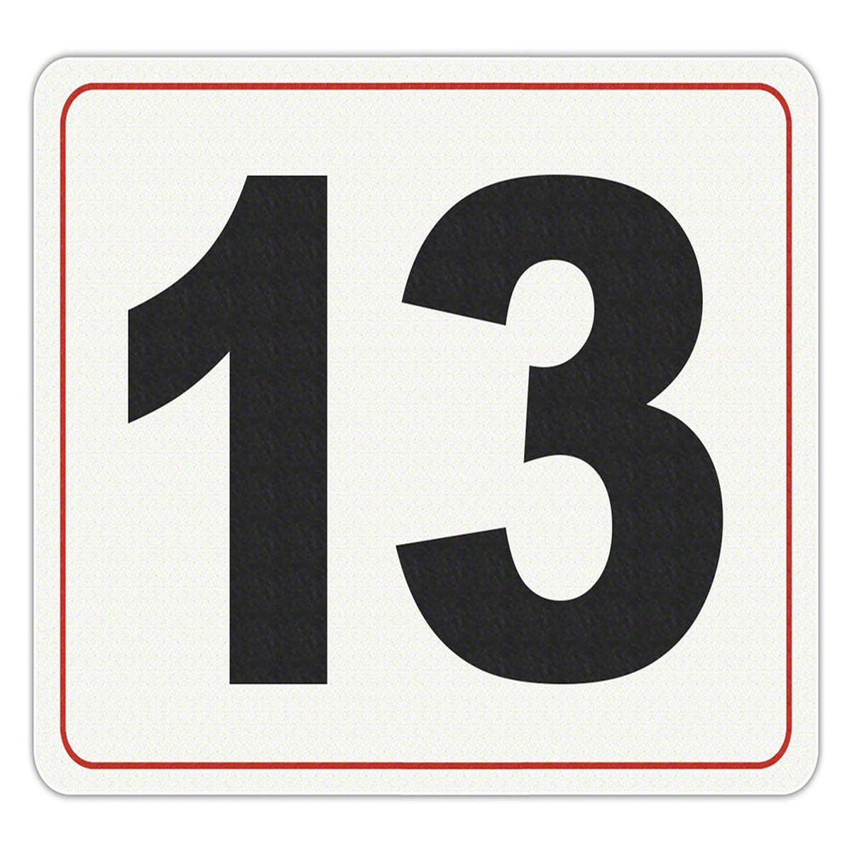 #13 - Adhesive Depth Marker - 8 Inch x 6 Inch with 4 Inch Lettering