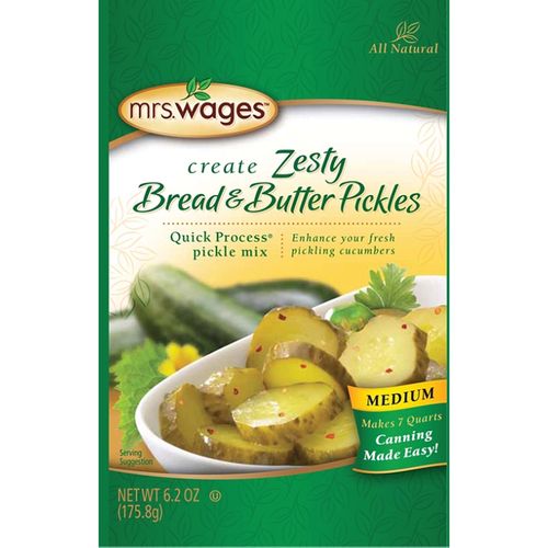 Mrs. Wages Zesty Bread & Butter Pickle Mix 6.2 oz. Pouch