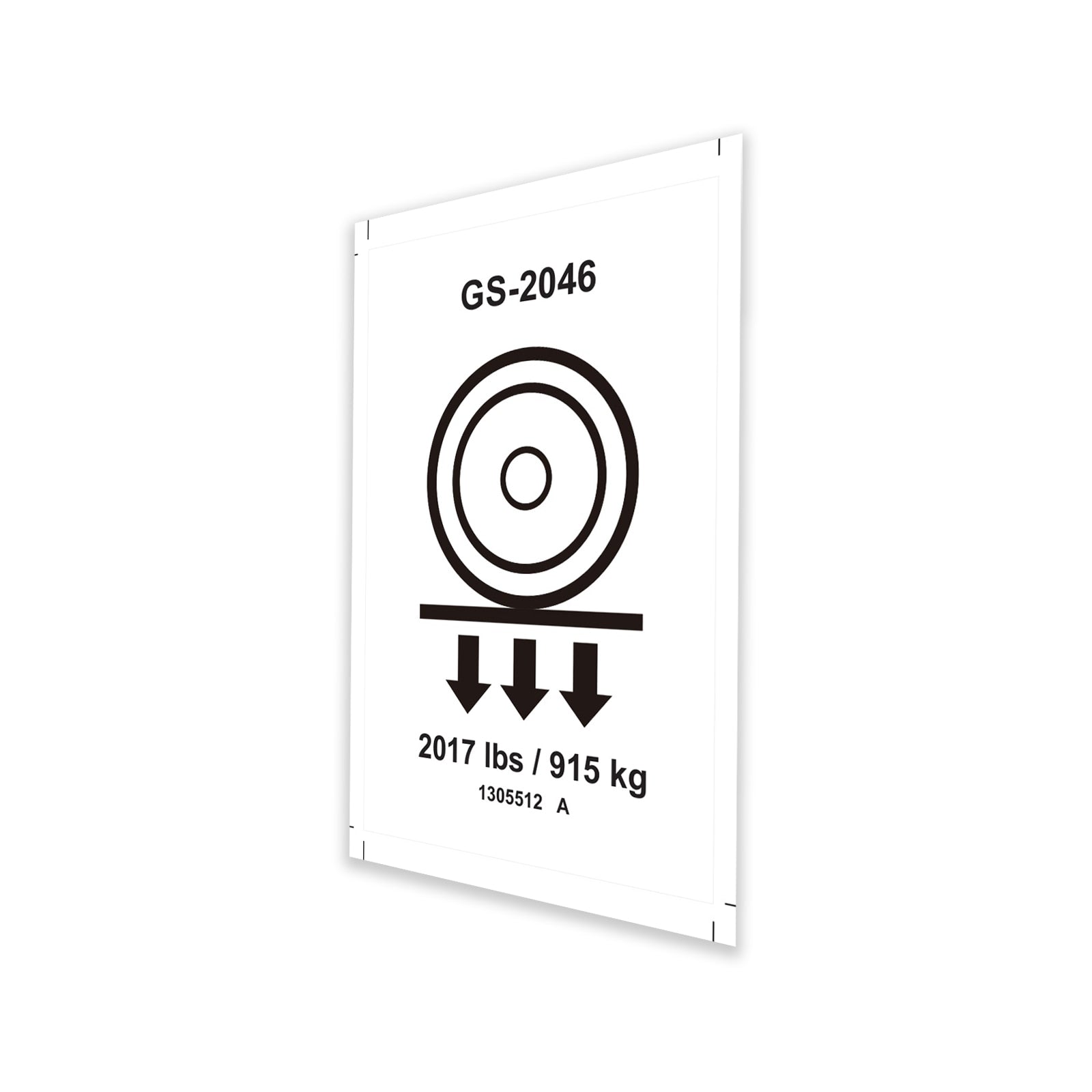 Genie Part # 1305512GT – Decal, Label, Wheel Load, E-Drive