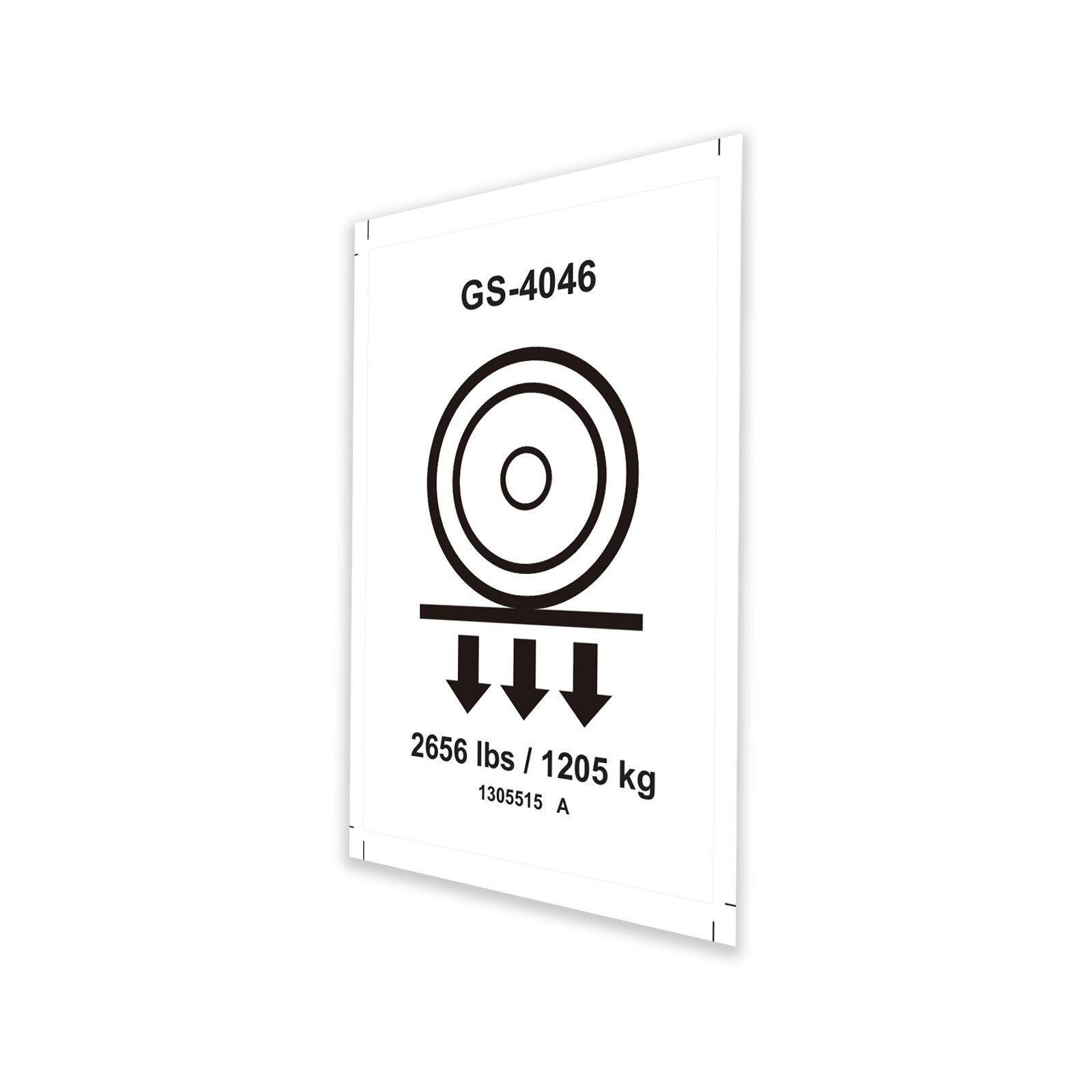 Genie Part # 1305515GT – Decal, Label, Wheel Load, E-Drive