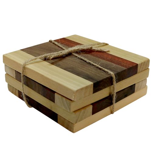 SLS Customs LLC Custom Wood Coaster Set