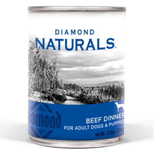 Diamond Naturals Beef Dinner for Adult Dogs/Puppies 13.2 oz. Can