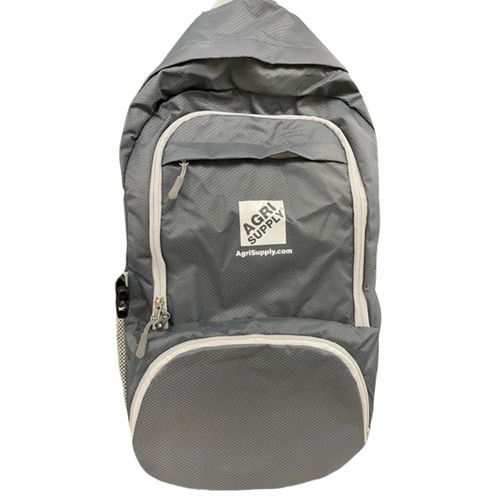ASC Gray Nylon Foldable Backpack