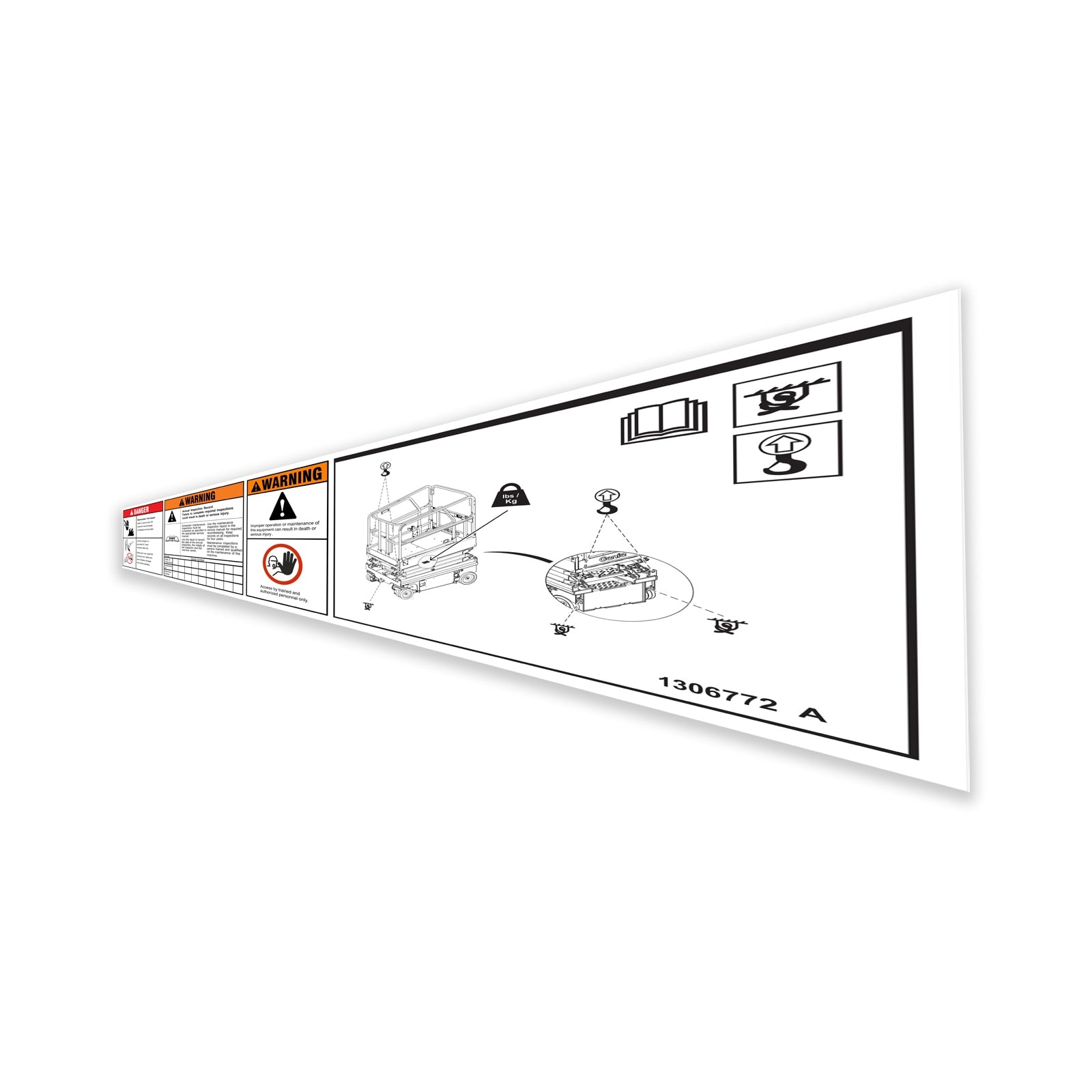 Genie Part # 1306772GT – Decal, 4 Decal Combo