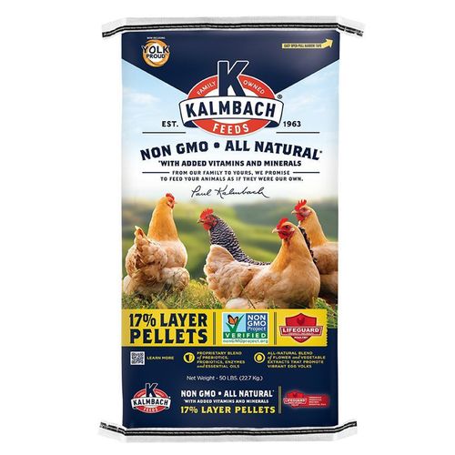 Kalmbach 17% Layers Pellets Non-GMO 50 lbs.