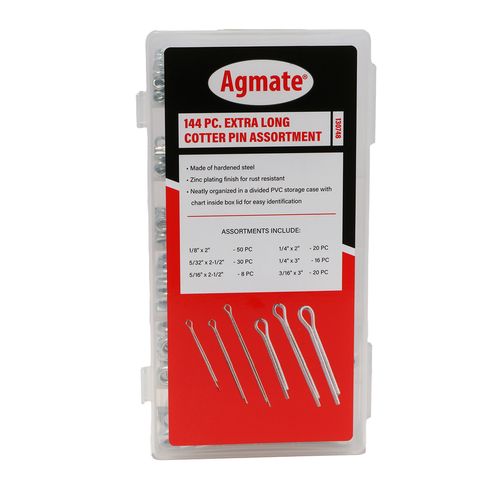 144 Piece Extra Large Cotter Pin Assortment