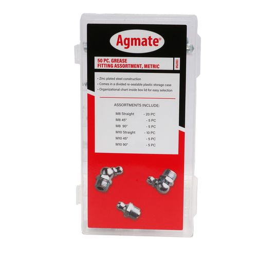 50 Piece Grease Fitting Metric