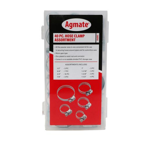 40 Piece Steel Hose Clamp Assortment