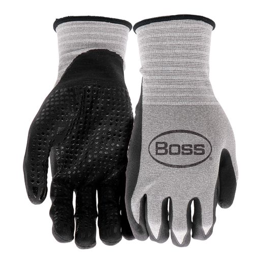 Boss Tactile Grip Dotted Palm Work Gloves XL