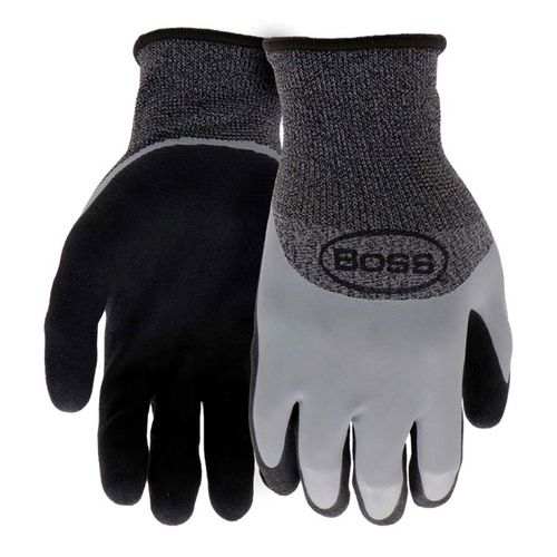Boss Tactile Barrier with Dual Layer Coating Work Gloves Large
