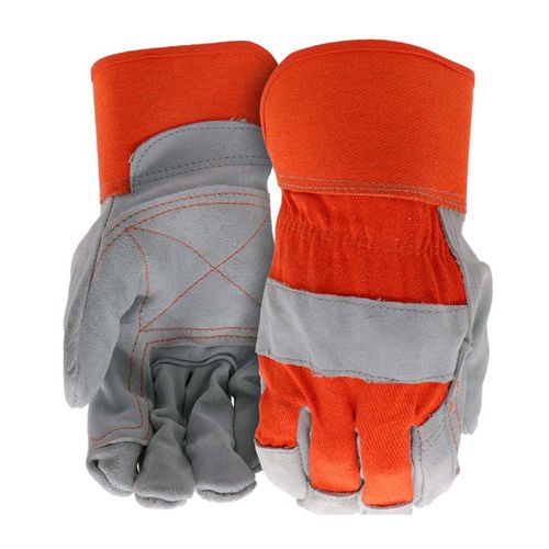 Boss Men's Heavy-Duty Guard Gloves with Double Leather Palm L