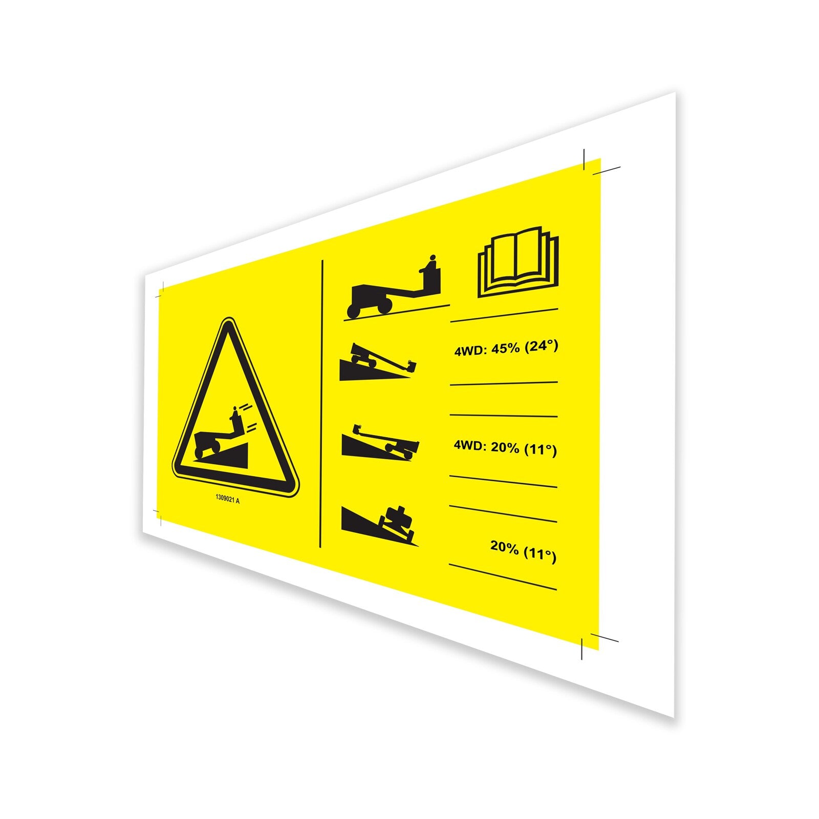 Genie Part # 1309021GT – Decal, Symbol, Runaway, 45%/20%/20%