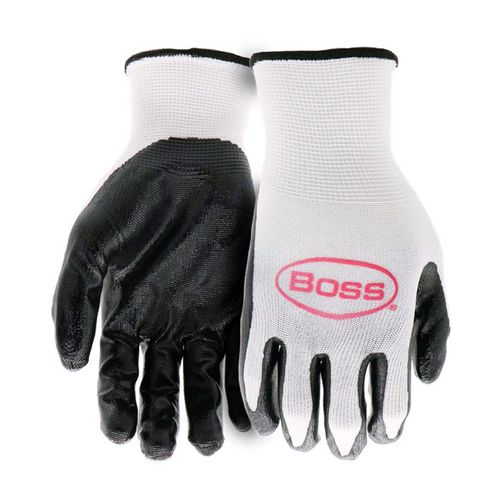 Boss Men's Grip Nitrile Coated Work Gloves (5) Pack Large