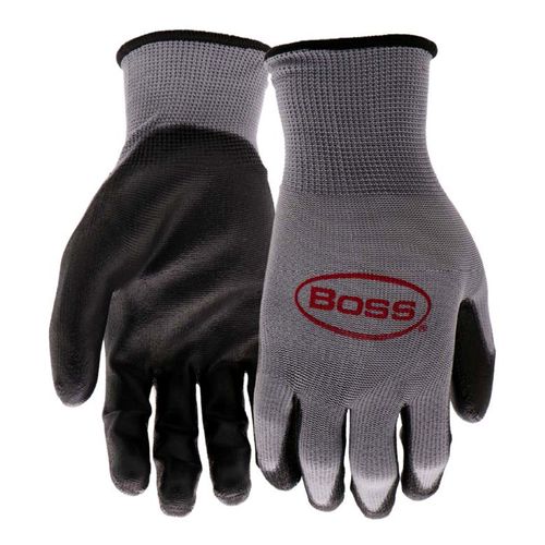 Boss Men's Tactile Grip Polyurethan Coated Gloves (10) Pack Large