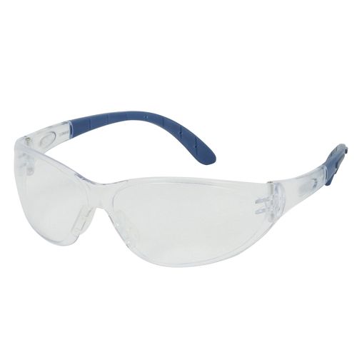 Safety Works Contoured Rimless Safety Glasses with Clear Lens