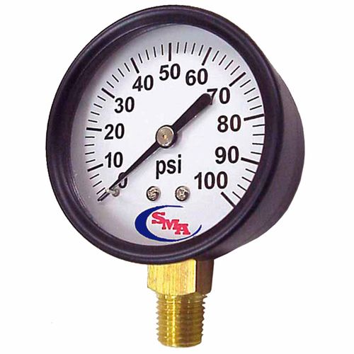 2.5" Diameter x 200 PSI Dry Gage