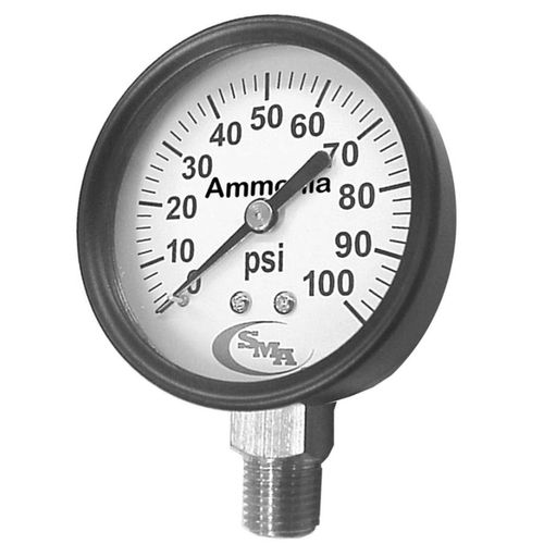 2.5" Diameter x 0-160 PSI Ammonia Pressure Gauge