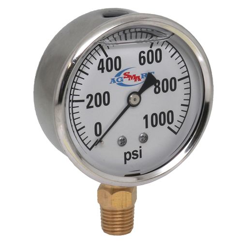 2.5" Diameter x 1000 PSI Liquid Fill Gage