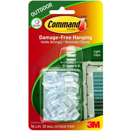 Command™ Outdoor Light Clips with Foam Strips from 3M
