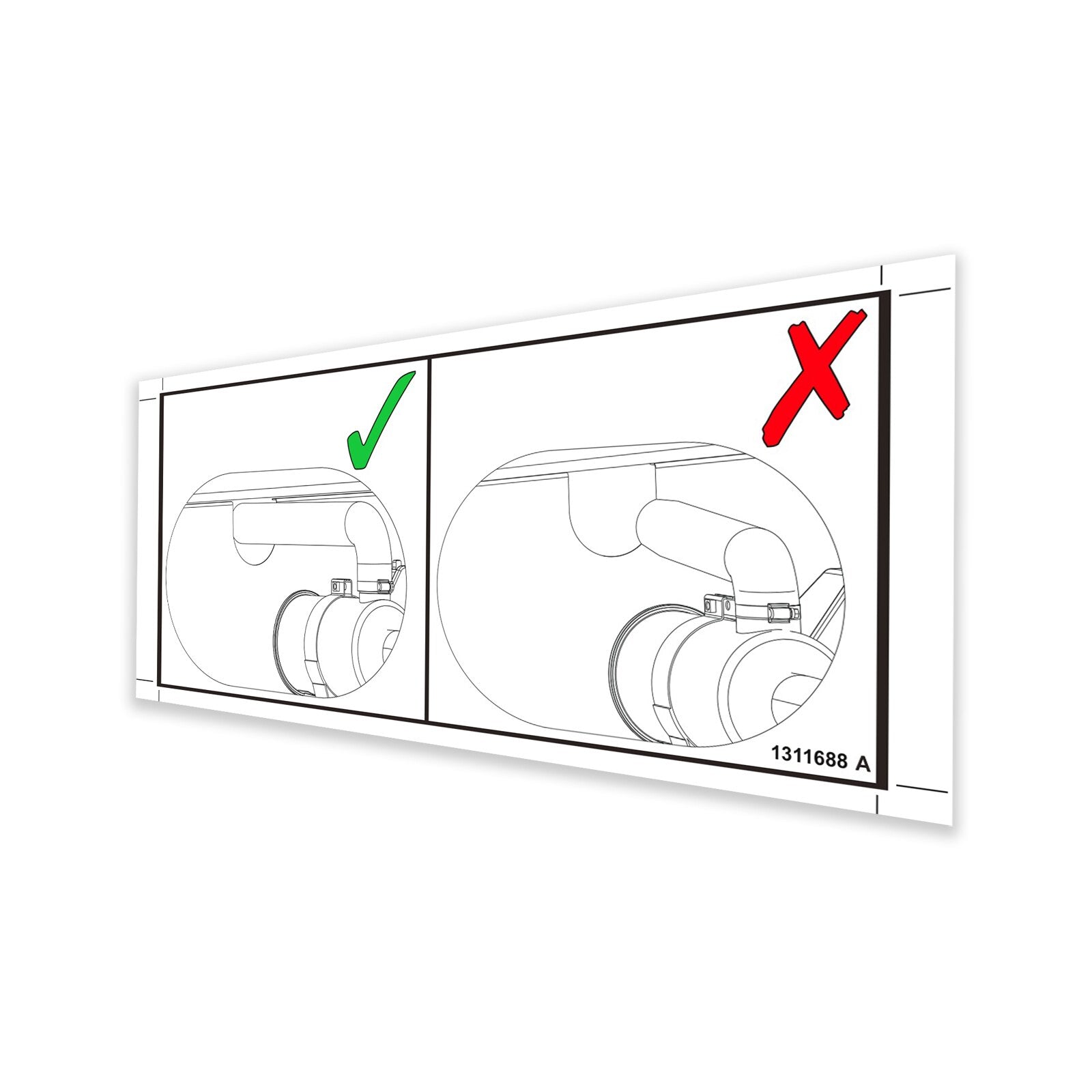 Genie Part # 1311688GT – Decal, Center The Air Hose