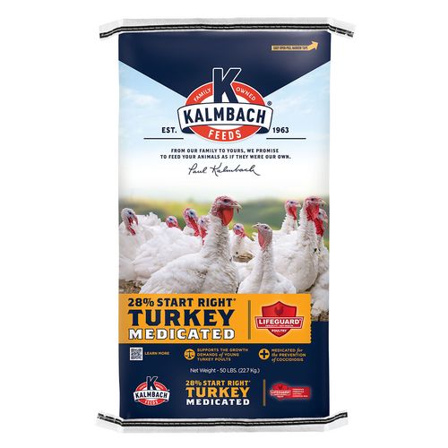 Kalmbach 28% Start Right Turkey Feed Medicated