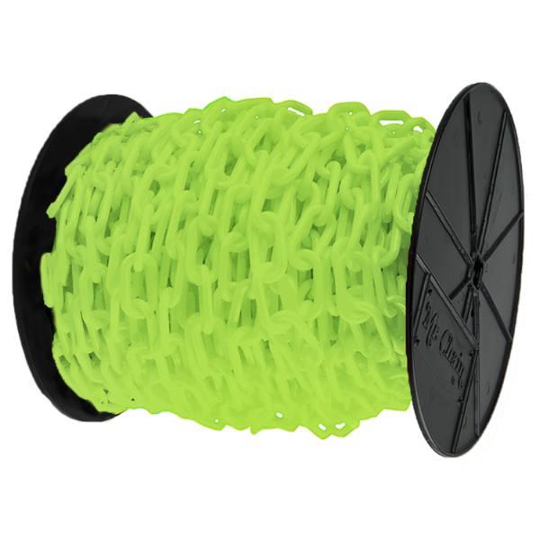 Mr. Chain Safety Green Plastic Barrier Chain On A Reel