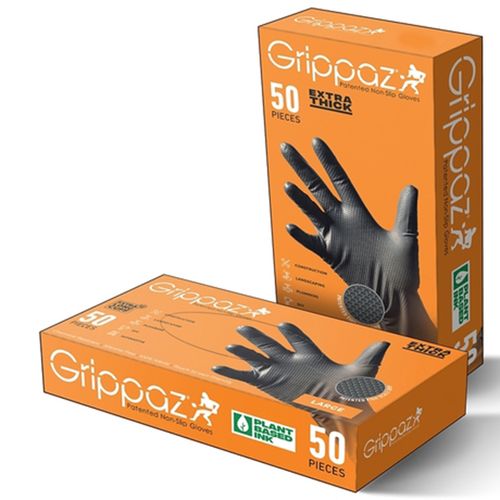8 Mil Nitrile Glove Large Black 50 Count