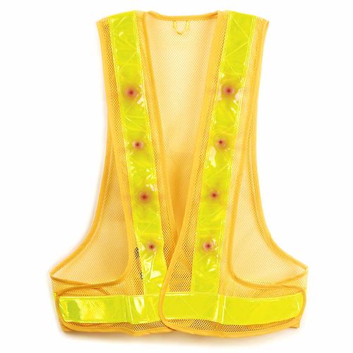 Flashing LED Safety Vest, Medium, Large