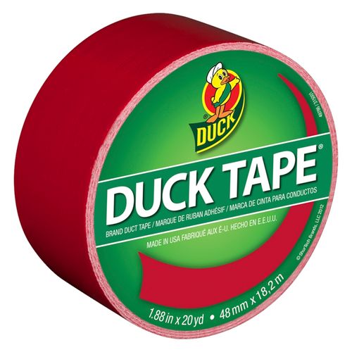 Duck 1265014 Duct Tape, Red, 8 mil Thick