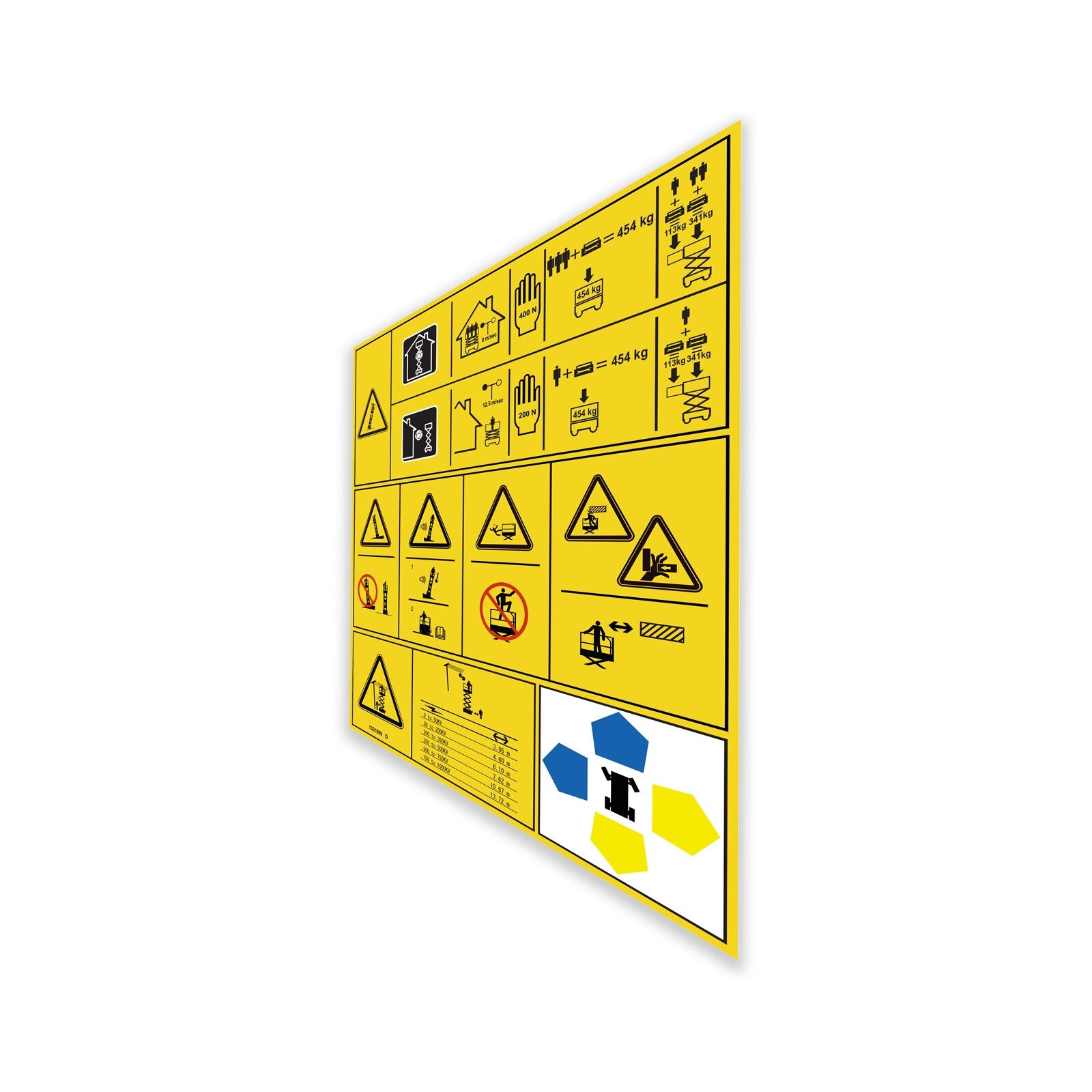 Genie Part # 1321999GT – Decal, Danger/Warning, Symbol Label