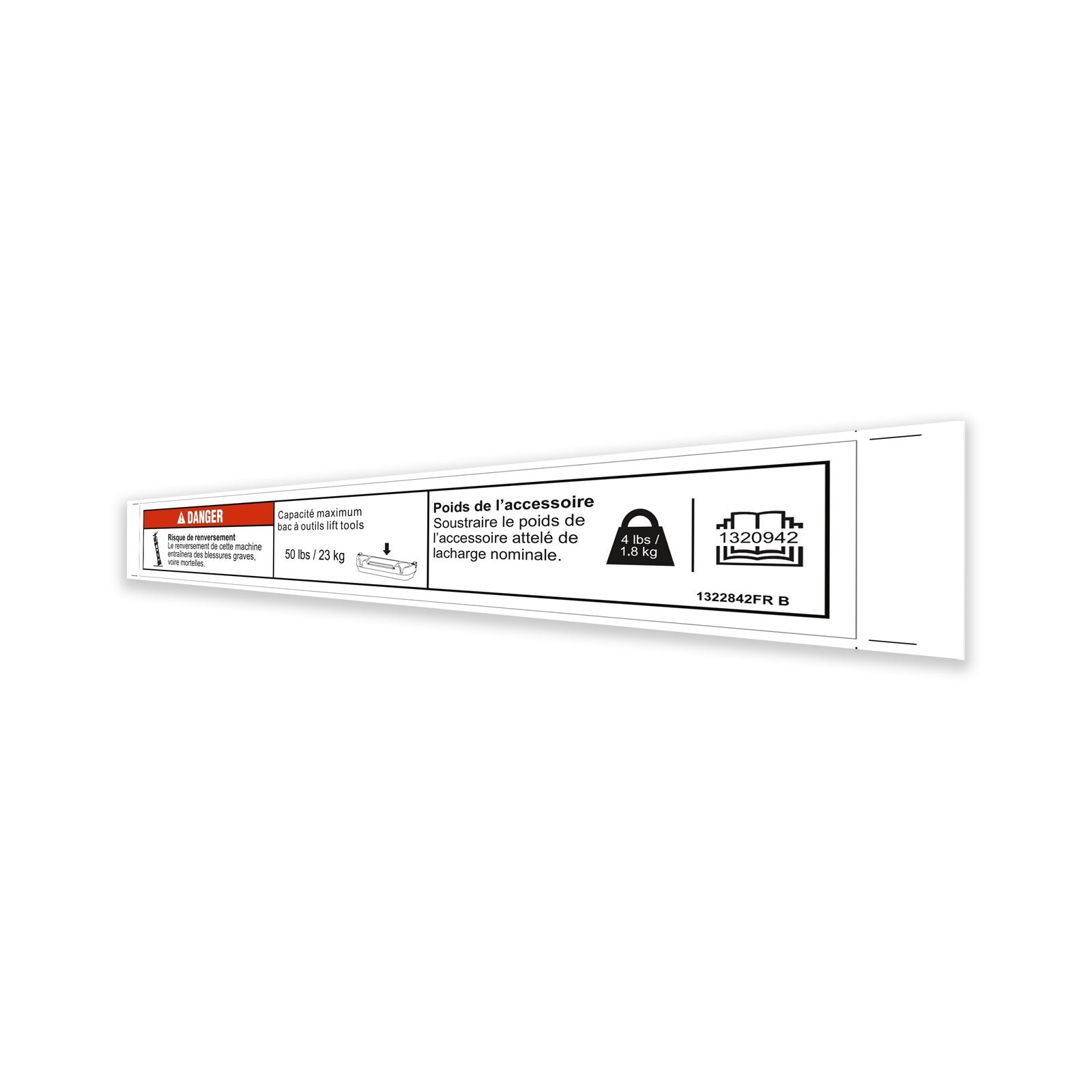 Genie Part # 1322842FRGT – Tool Tray Decal