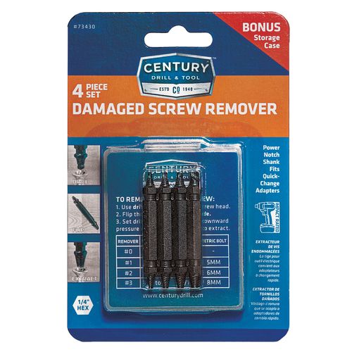 Century 4 Piece Damaged Screw Remover Set