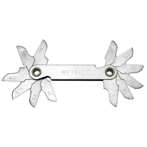 12 Bld Metric Pitch Gauge Cd