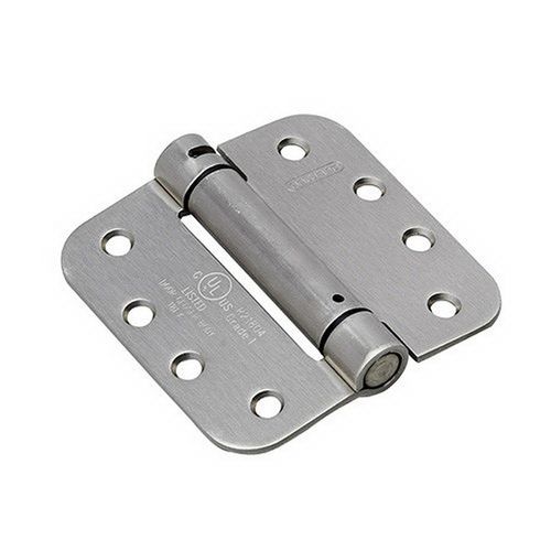 Full Mortise Adjustable Spring Hinge 4 Inch Brushed Nickle